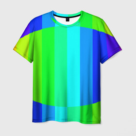 Мужская футболка 3D с принтом MAKE LOVE, NOT WAR в Екатеринбурге, 100% полиэфир | прямой крой, круглый вырез горловины, длина до линии бедер | Тематика изображения на принте: абстракция | градиент | многоцветный