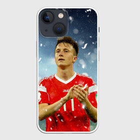 Чехол для iPhone 13 mini с принтом Александр Головин в Екатеринбурге,  |  | champions | football | golovin | monaco | soccer | uefa | александр головин | головин | лига чемпионов | монако | форма | формы | футбол