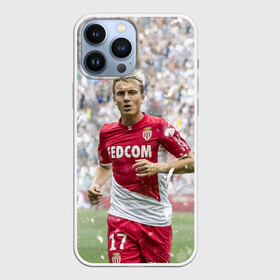 Чехол для iPhone 13 Pro Max с принтом Александр Головин Монако в Екатеринбурге,  |  | champions | football | golovin | monaco | soccer | uefa | александр головин | головин | лига чемпионов | монако | форма | формы | футбол