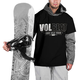 Накидка на куртку 3D с принтом Volbeat в Екатеринбурге, 100% полиэстер |  | groove metal | hardcore | psychobilly | rebound | replay | rewind | volbeat | волбит