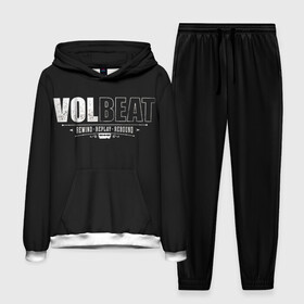 Мужской костюм 3D (с толстовкой) с принтом Volbeat в Екатеринбурге,  |  | Тематика изображения на принте: groove metal | hardcore | psychobilly | rebound | replay | rewind | volbeat | волбит