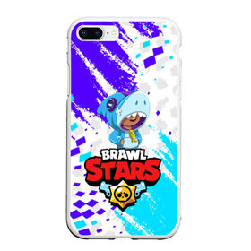 Чехол для iPhone 7Plus/8 Plus матовый с принтом BRAWL STARS LEON SHARK в Екатеринбурге, Силикон | Область печати: задняя сторона чехла, без боковых панелей | 