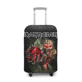Чехол для чемодана 3D с принтом Iron Maiden в Екатеринбурге, 86% полиэфир, 14% спандекс | двустороннее нанесение принта, прорези для ручек и колес | heavy metal | iron maiden | metal | айрон мейден | группы | метал | музыка | рок | хеви метал