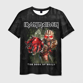 Мужская футболка 3D с принтом Iron Maiden в Екатеринбурге, 100% полиэфир | прямой крой, круглый вырез горловины, длина до линии бедер | Тематика изображения на принте: heavy metal | iron maiden | metal | айрон мейден | группы | метал | музыка | рок | хеви метал