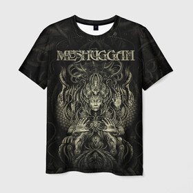 Мужская футболка 3D с принтом Meshuggah в Екатеринбурге, 100% полиэфир | прямой крой, круглый вырез горловины, длина до линии бедер | djent | jens kidman | meshuggah | metal | грув метал | группы | метал | мешуга | музыка | рок