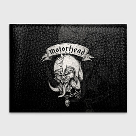 Обложка для студенческого билета с принтом Motorhead в Екатеринбурге, натуральная кожа | Размер: 11*8 см; Печать на всей внешней стороне | motorhead | группы | лемми килмистер | метал | музыка | рок | хард рок | хеви метал