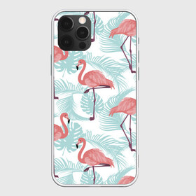 Чехол для iPhone 12 Pro Max с принтом Тропический арт в Екатеринбурге, Силикон |  | animal | bird | flamingo | pink | pnik flamingo | животные | птицы | розовый | розовый фламинго | фламинго