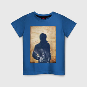 Детская футболка хлопок с принтом BG в Екатеринбурге, 100% хлопок | круглый вырез горловины, полуприлегающий силуэт, длина до линии бедер | аквариум | бг | рок | русский рок