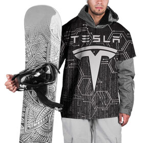 Накидка на куртку 3D с принтом Tesla в Екатеринбурге, 100% полиэстер |  | Тематика изображения на принте: 