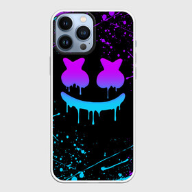 Чехол для iPhone 13 Pro Max с принтом MARSHMELLO NEON | МАРШМЕЛЛО НЕОН в Екатеринбурге,  |  | america | dj | marshmello | smile | usa | америка | маршмелло | смайл | сша