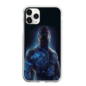 Чехол для iPhone 11 Pro матовый с принтом Baldur (God of War) в Екатеринбурге, Силикон |  | Тематика изображения на принте: baldur | god | kratos | tattoo | war | бог | война | дым | кратос | мифология | наколка | партак | свечение | скандинавская | татуировки | татуха