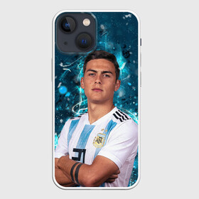 Чехол для iPhone 13 mini с принтом Дибала Аргентина в Екатеринбурге,  |  | champions | dybala | football | juventus | paulo | paulo dybal | soccer | uefa | world cup | аргентина | дибала | лига чемпионов | пауло | пауло дибала | сборная аргентины | футбол | юве | ювентус