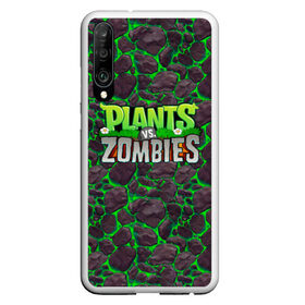 Чехол для Honor P30 с принтом Plants vs Zombies в Екатеринбурге, Силикон | Область печати: задняя сторона чехла, без боковых панелей | battle | game | plants vs zombies | plants vs zombies battle for neighborville | zombie | битва | битва за нейборвиль | зомби | игра | надпись | растения | растения против зомби