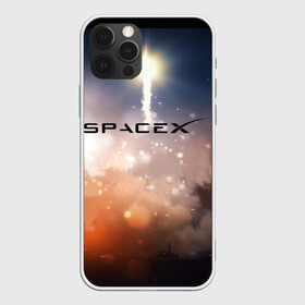 Чехол для iPhone 12 Pro с принтом SpaceX 3D в Екатеринбурге, силикон | область печати: задняя сторона чехла, без боковых панелей | Тематика изображения на принте: elon musk | spacex | илон маск