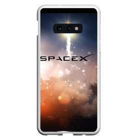 Чехол для Samsung S10E с принтом SpaceX 3D в Екатеринбурге, Силикон | Область печати: задняя сторона чехла, без боковых панелей | elon musk | spacex | илон маск