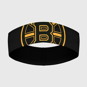 Повязка на голову 3D с принтом Бостон Брюинз НХЛ в Екатеринбурге,  |  | boston | boston bruins | bruins | hockey | nhl | usa | бостон | бостон брюинз | нхл | спорт | сша | хоккей | шайба