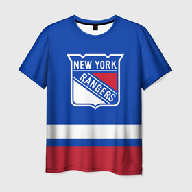 Мужская футболка 3D с принтом Нью-Йорк Рейнджерс НХЛ в Екатеринбурге, 100% полиэфир | прямой крой, круглый вырез горловины, длина до линии бедер | Тематика изображения на принте: hockey | new york | new york rangers | nhl | rangers | usa | нхл | нью йорк | нью йорк рейнджерс | рейнджерс | спорт | сша | хоккей | шайба