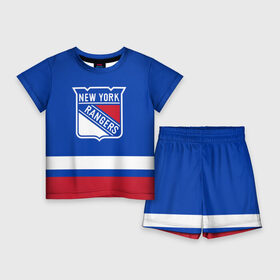 Детский костюм с шортами 3D с принтом Нью Йорк Рейнджерс НХЛ в Екатеринбурге,  |  | Тематика изображения на принте: hockey | new york | new york rangers | nhl | rangers | usa | нхл | нью йорк | нью йорк рейнджерс | рейнджерс | спорт | сша | хоккей | шайба