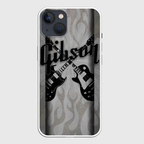 Чехол для iPhone 13 с принтом Gibson в Екатеринбурге,  |  | Тематика изображения на принте: custom guitar | gibson | gibson usa | grover | guitar | hard rock | les paul | lespol | metal | punk | rock | sg | sg300 | sg400 | гибсон | гитара | гитары | лес пол | леспаул | леспол | панк | рок | хард рок | хардрок