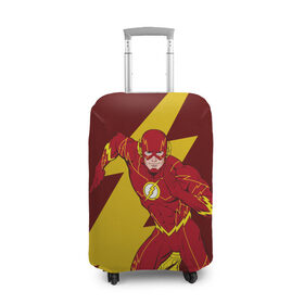 Чехол для чемодана 3D с принтом The Flash в Екатеринбурге, 86% полиэфир, 14% спандекс | двустороннее нанесение принта, прорези для ручек и колес | dc comics | justice league | superhero | the flash | лига справедливости | флэш