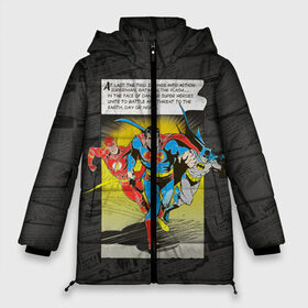 Женская зимняя куртка 3D с принтом Flash Batman Superman в Екатеринбурге, верх — 100% полиэстер; подкладка — 100% полиэстер; утеплитель — 100% полиэстер | длина ниже бедра, силуэт Оверсайз. Есть воротник-стойка, отстегивающийся капюшон и ветрозащитная планка. 

Боковые карманы с листочкой на кнопках и внутренний карман на молнии | batman | bruce wayne | dc comics | flash | justice league | superhero | superman | бэтмен | лига справедливости | супермен | флэш