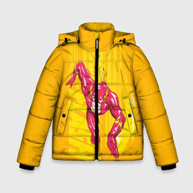 Зимняя куртка для мальчиков 3D с принтом Flash в Екатеринбурге, ткань верха — 100% полиэстер; подклад — 100% полиэстер, утеплитель — 100% полиэстер | длина ниже бедра, удлиненная спинка, воротник стойка и отстегивающийся капюшон. Есть боковые карманы с листочкой на кнопках, утяжки по низу изделия и внутренний карман на молнии. 

Предусмотрены светоотражающий принт на спинке, радужный светоотражающий элемент на пуллере молнии и на резинке для утяжки | Тематика изображения на принте: dc comics | justice league | shtatflash | superhero | the flash | лига справедливости | флэш