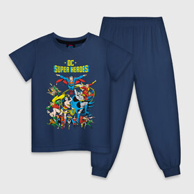 Детская пижама хлопок с принтом Justice League в Екатеринбурге, 100% хлопок |  брюки и футболка прямого кроя, без карманов, на брюках мягкая резинка на поясе и по низу штанин
 | dc comics | flash | green lantern | justice league | shtatjl | superhero | superman. batman | wonder woman | аквамен | бэтмен | бэтмэн | бэтс | зеленый фонарь | лига справедливости | супермен | супс | флеш | флэш | чудо женщина