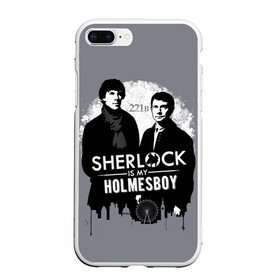 Чехол для iPhone 7Plus/8 Plus матовый с принтом Sherlock Holmesboy в Екатеринбурге, Силикон | Область печати: задняя сторона чехла, без боковых панелей | 221b | bbc | benedict cumberbatch | john watson | mark gatiss | martin freeman | sherlock holmes | steven moffat | бейкер | джон ватсон | мориарти | стрит | шерлок