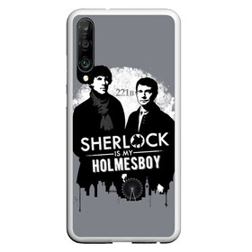 Чехол для Honor P30 с принтом Sherlock Holmesboy в Екатеринбурге, Силикон | Область печати: задняя сторона чехла, без боковых панелей | 221b | bbc | benedict cumberbatch | john watson | mark gatiss | martin freeman | sherlock holmes | steven moffat | бейкер | джон ватсон | мориарти | стрит | шерлок