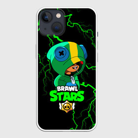 Чехол для iPhone 13 с принтом Brawl Stars LEON в Екатеринбурге,  |  | 8 bit | 8 бит | brawl | brawl stars | crow | leon | stars | бравл | бравл старс | браво старс | гроза | игра | компьютерная | кров | леон | молния | онлайн | старс