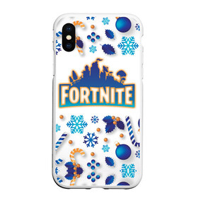 Чехол для iPhone XS Max матовый с принтом Fortnite Новогодний в Екатеринбурге, Силикон | Область печати: задняя сторона чехла, без боковых панелей | battle | christmas | claus | fortnite | merry | santa | save | season | the | world | битва | борьба | зомби | королевская | олени | рождество | снежинки | стратегия | фортнайт