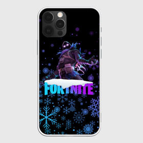 Чехол для iPhone 12 Pro с принтом FORTNITE НОВОГОДНИЙ. в Екатеринбурге, силикон | область печати: задняя сторона чехла, без боковых панелей | 2020 | christmas | fortnite | snow | winter | winter is coming | зима близко | игра | новогодний | новый год | новый год 2020 | персонаж | снег | снежинки | фортнайт | фортнайт новогодний