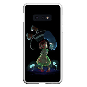 Чехол для Samsung S10E с принтом UNDERTALE в Екатеринбурге, Силикон | Область печати: задняя сторона чехла, без боковых панелей | sans | undertale | андертале | андертейл | игра | подземная история | подземная сказка | санс | ундертале | фриск | чара