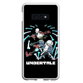 Чехол для Samsung S10E с принтом UNDERTALE в Екатеринбурге, Силикон | Область печати: задняя сторона чехла, без боковых панелей | sans | undertale | андертале | андертейл | игра | подземная история | подземная сказка | санс | ундертале | фриск | чара