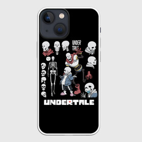 Чехол для iPhone 13 mini с принтом UNDERTALE в Екатеринбурге,  |  | chara | frisk | sans | undertale | андертале | андертейл | игра | подземная история | подземная сказка | санс | ундертале | фриск | чара