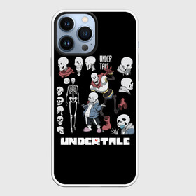 Чехол для iPhone 13 Pro Max с принтом UNDERTALE в Екатеринбурге,  |  | Тематика изображения на принте: chara | frisk | sans | undertale | андертале | андертейл | игра | подземная история | подземная сказка | санс | ундертале | фриск | чара