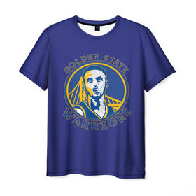 Мужская футболка 3D с принтом Stephen Curry в Екатеринбурге, 100% полиэфир | прямой крой, круглый вырез горловины, длина до линии бедер | basketball | curry | nba | stephen | stephencurry | warriors | баскетбол | нба | стефен | стефенкарри