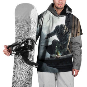 Накидка на куртку 3D с принтом Dishonored в Екатеринбурге, 100% полиэстер |  | Тематика изображения на принте: attano | corvo | dishonored | emily | kaldwin | аттано | колдуин | корво | эмили