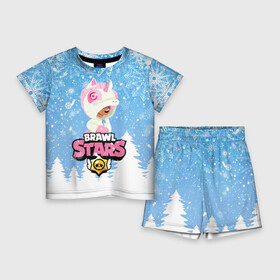 Детский костюм с шортами 3D с принтом Brawl Stars Leon Unicorn в Екатеринбурге,  |  | Тематика изображения на принте: 2020 | brawl | brawl stars | christmas | leon | new year | stars | бравл старс | брол старс | единорог | зима | игра | леон | новогодний | новый год | рождество | снег | снежинки