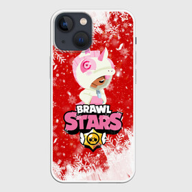 Чехол для iPhone 13 mini с принтом Brawl Stars Leon Unicorn в Екатеринбурге,  |  | 2020 | brawl | brawl stars | christmas | leon | new year | stars | бравл старс | брол старс | единорог | зима | игра | леон | новогодний | новый год | рождество | снег | снежинки