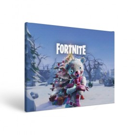 Холст прямоугольный с принтом Fortnite Новогодний в Екатеринбурге, 100% ПВХ |  | christmas | epic games | fortnite | игры | новый год | рождество | фортнайт