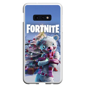 Чехол для Samsung S10E с принтом Fortnite Новогодний в Екатеринбурге, Силикон | Область печати: задняя сторона чехла, без боковых панелей | christmas | epic games | fortnite | игры | новый год | рождество | фортнайт