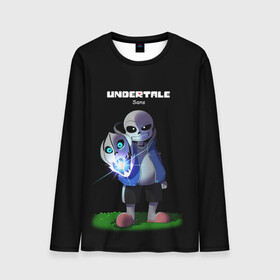 Мужской лонгслив 3D с принтом UNDERTALE в Екатеринбурге, 100% полиэстер | длинные рукава, круглый вырез горловины, полуприлегающий силуэт | chara | frisk | sans | undertale | андертале | андертейл | игра | подземная история | подземная сказка | санс | ундертале | фриск | чара