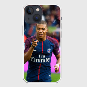 Чехол для iPhone 13 mini с принтом Килиан Мбаппе в Екатеринбурге,  |  | champions | football | mbappe | psg | soccer | uefa | world cup | килиан мбаппе | лига чемпионов | мбаппе | пари сен жермен | псж | форма | формы | футбол