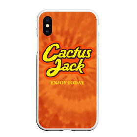 Чехол для iPhone XS Max матовый с принтом Cactus Jack в Екатеринбурге, Силикон | Область печати: задняя сторона чехла, без боковых панелей | reeses puffs | travis scott | джэк | кактус | трэвис скотт