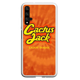 Чехол для Honor 20 с принтом Cactus Jack в Екатеринбурге, Силикон | Область печати: задняя сторона чехла, без боковых панелей | Тематика изображения на принте: reeses puffs | travis scott | джэк | кактус | трэвис скотт