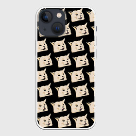 Чехол для iPhone 13 mini с принтом woman yelling at cat в Екатеринбурге,  |  | mem | woman yelling at cat | женщина кричит на кота | мем