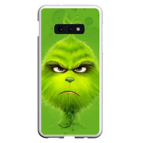 Чехол для Samsung S10E с принтом The Grinch в Екатеринбурге, Силикон | Область печати: задняя сторона чехла, без боковых панелей | Тематика изображения на принте: christmas | claus | grinch stole | how the | jingle | merry | santa | гринч | гуманоид | диккенс | ктоград | олени | рождество | снежинки | чарльз