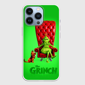 Чехол для iPhone 13 Pro с принтом The Grinch в Екатеринбурге,  |  | christmas | claus | grinch stole | how the | jingle | merry | santa | гринч | гуманоид | диккенс | ктоград | олени | рождество | снежинки | чарльз