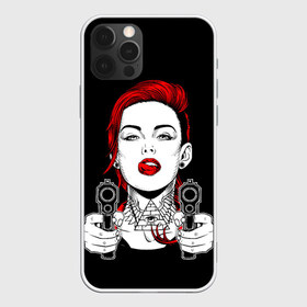 Чехол для iPhone 12 Pro Max с принтом Woman is holding a gun в Екатеринбурге, Силикон |  | Тематика изображения на принте: girl | guns | tattoo | woman | девушка | красотка | масоны | оружие | пистолеты | тату | треугольник
